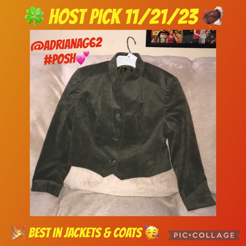 Villagio sport green blazer fully lined size 14 💕